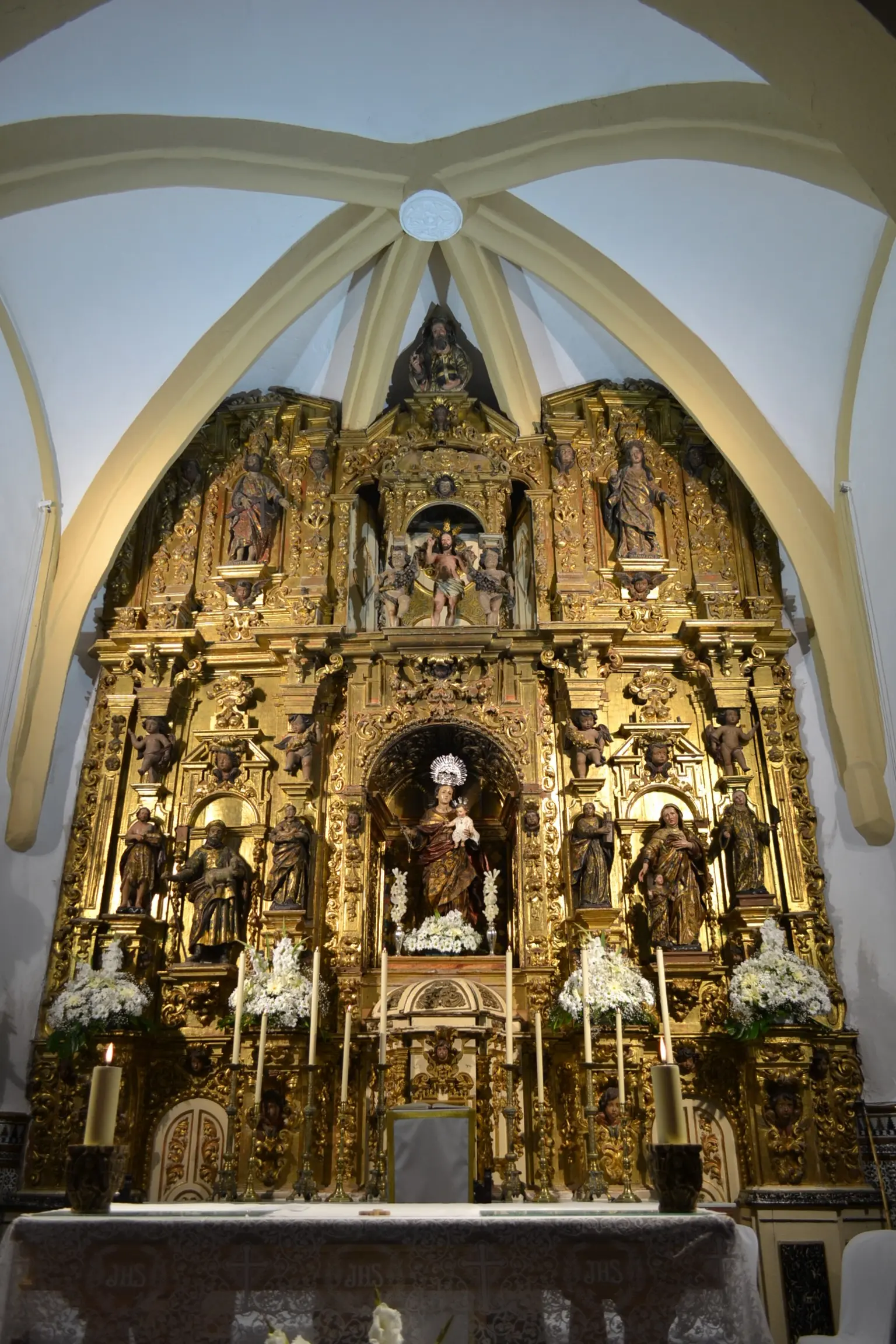 Retablo Mayor completo de la Iglesia de Nuestra Señora de las Nieves de la Rinconada